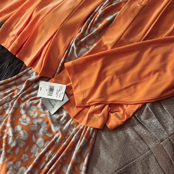 Danny & Nicole 2-piece Womens Floral Midi Jacket Dress (size M) - Picture 8 of 8